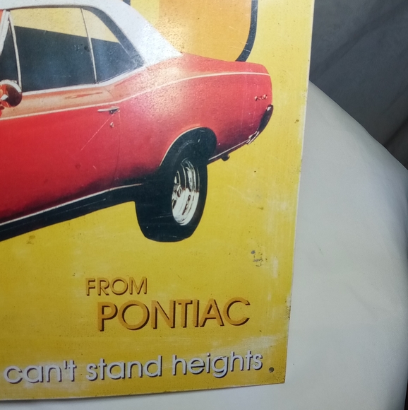 The New Pontiac GTO Single Side Metal Tin Sign - Picture 6 of 13